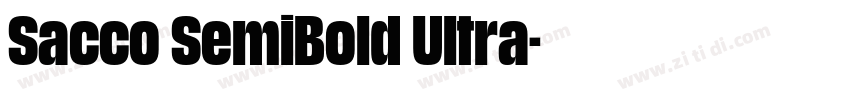 Sacco SemiBold Ultra字体转换